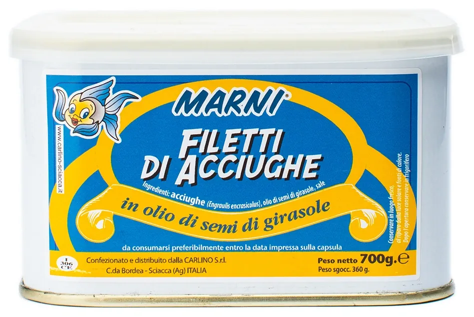 Filetti di acciughe 700 g, Marni