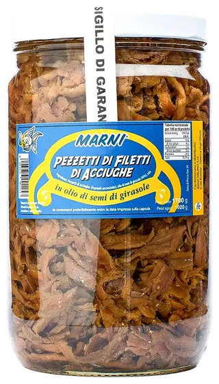 Anchovy fillet pieces 1700 g, Marni