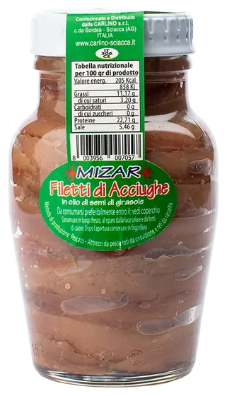 Filetti di acciughe 160 g, Mizar