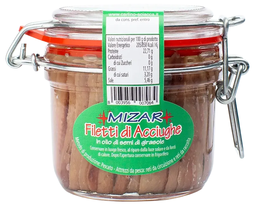 Filetti di acciughe 230 g, Mizar