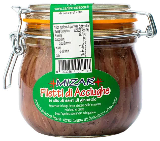 Filetti di acciughe 580 g, Mizar