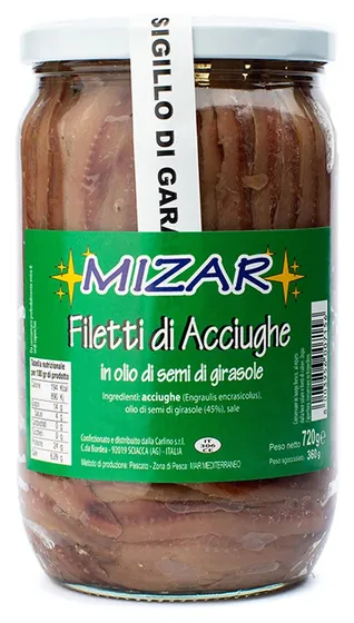 Filetti di acciughe 720 g, Mizar