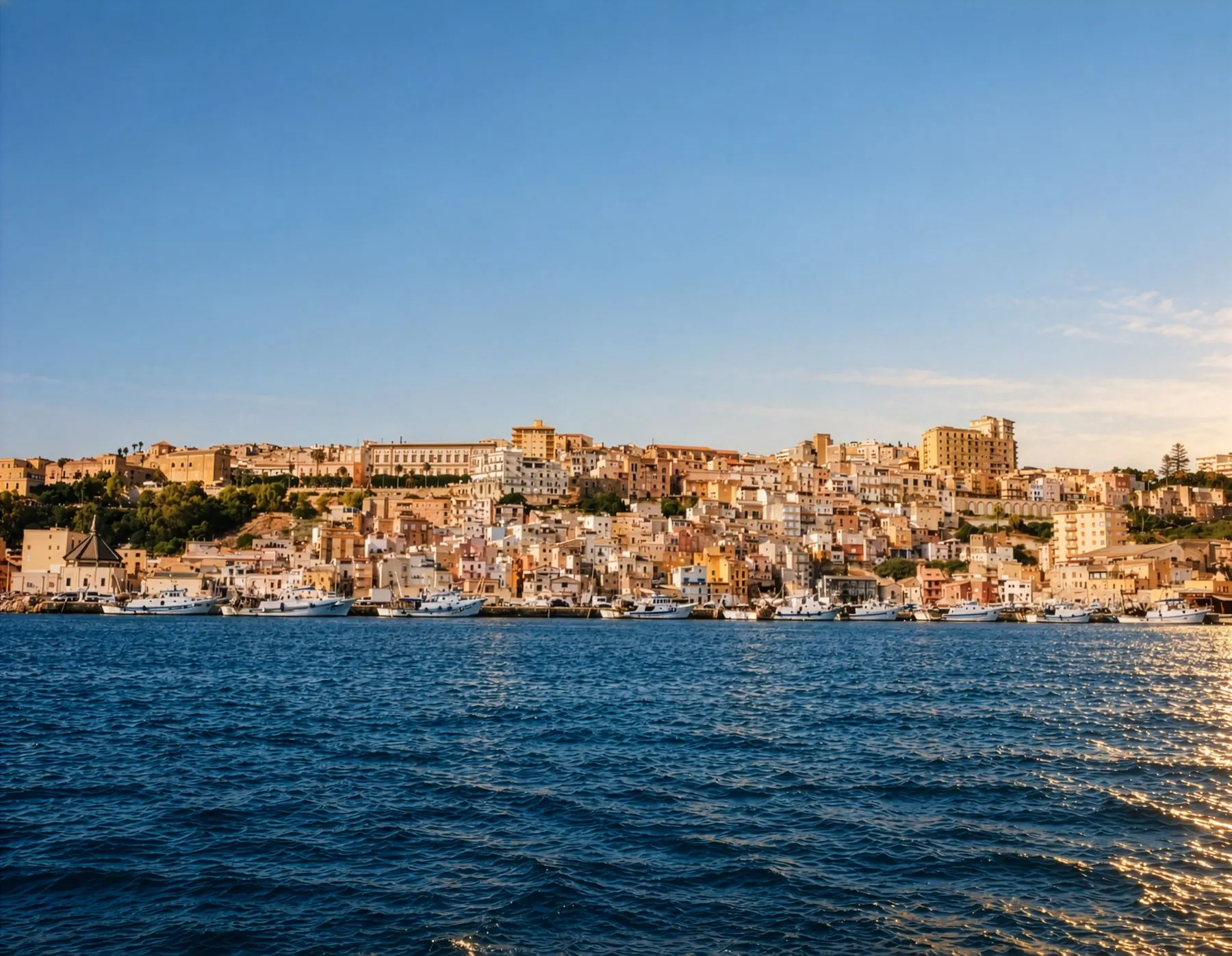 Sciacca seen from the sea